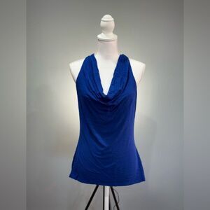 SALE! Blue Tart Gathered Back Sleeveless Top Size M EUC